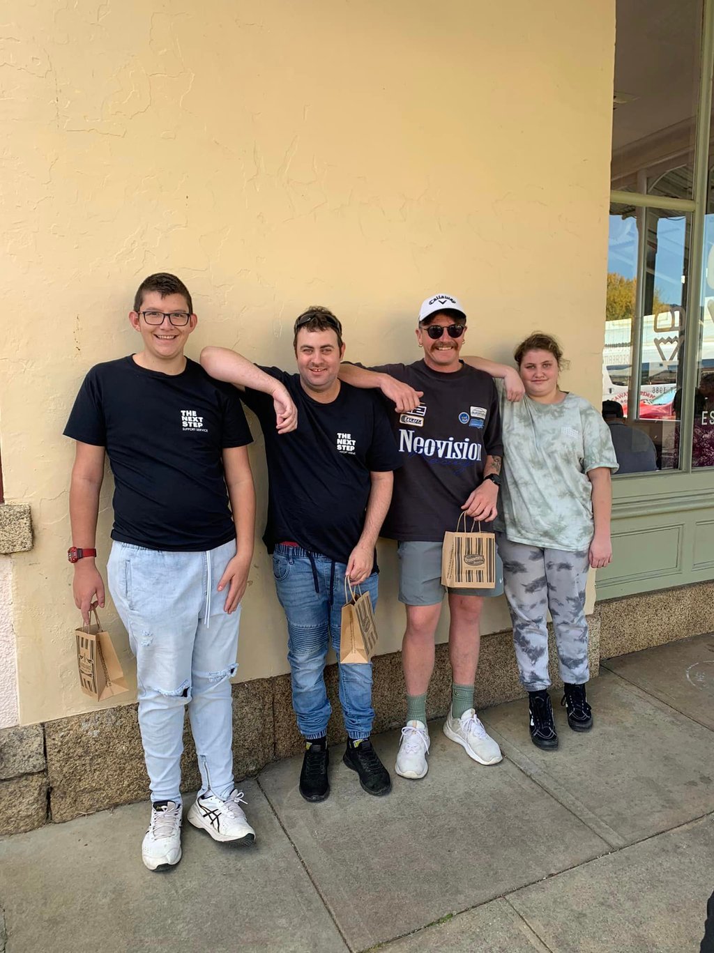 The Next Step crew on a group excursion to Beechworth, Vic.