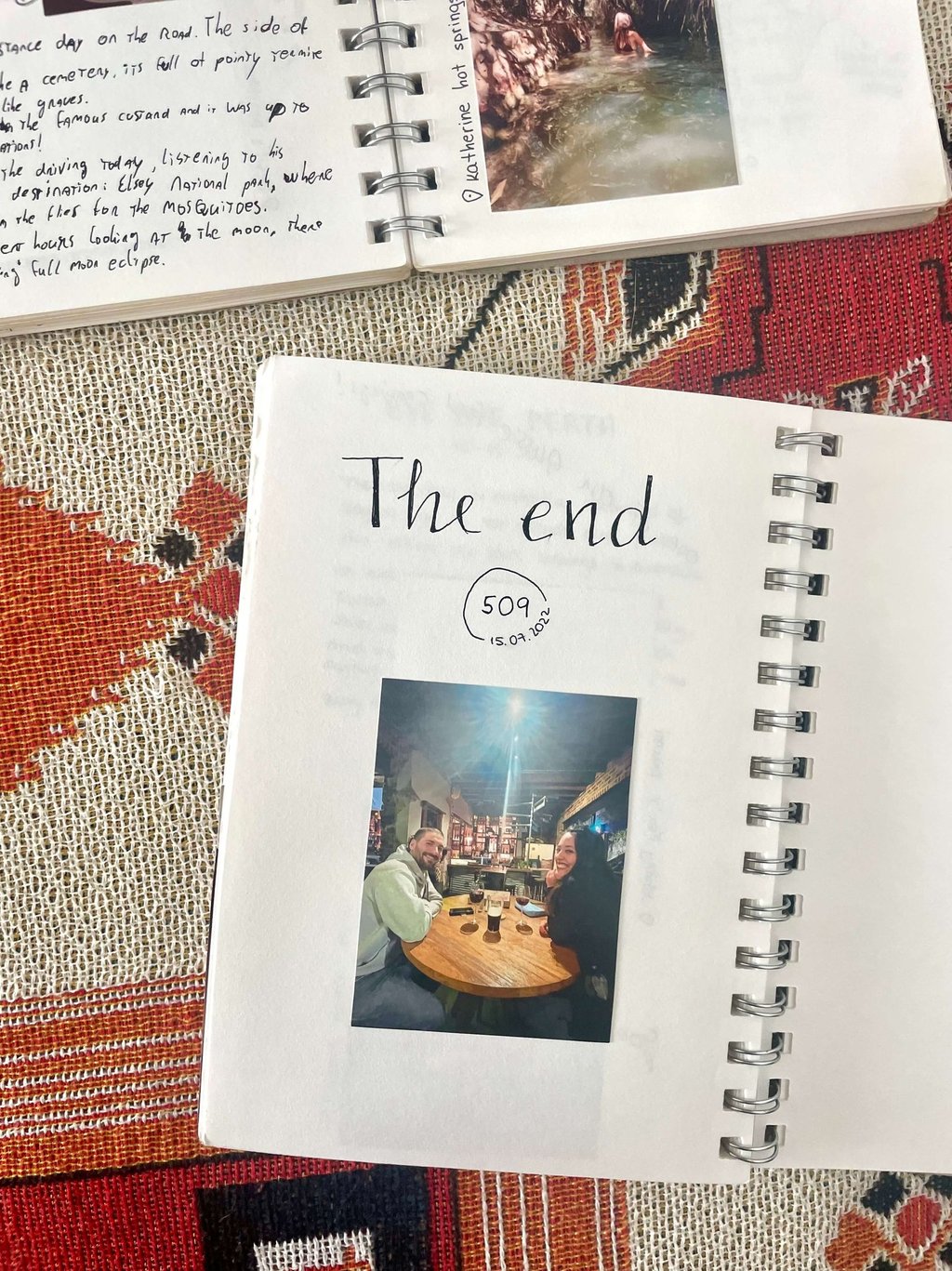 Last page of my Australia travel journal
