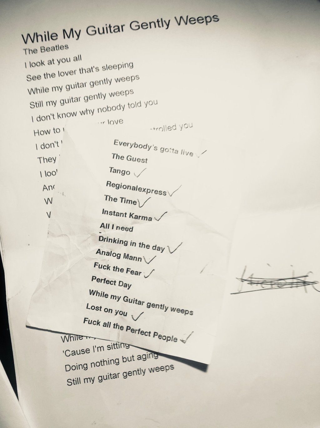 Setliste