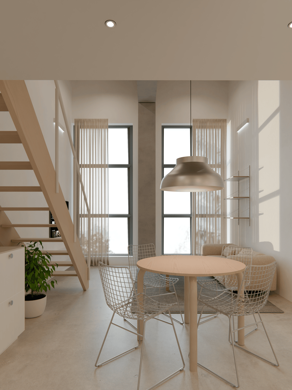 Lofto interjero projektas