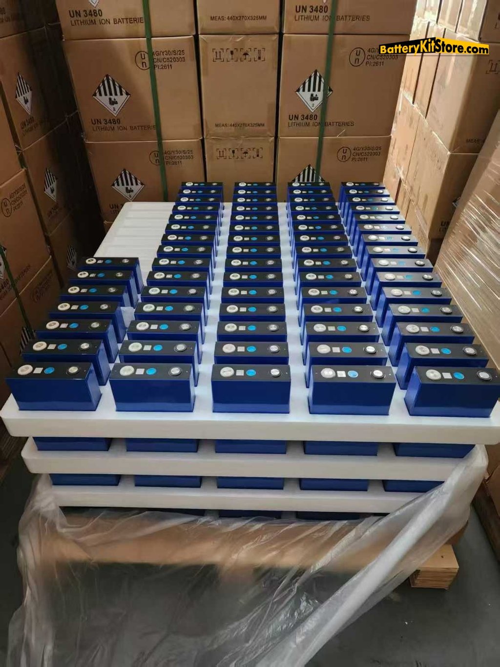 lithium cells inpallets
