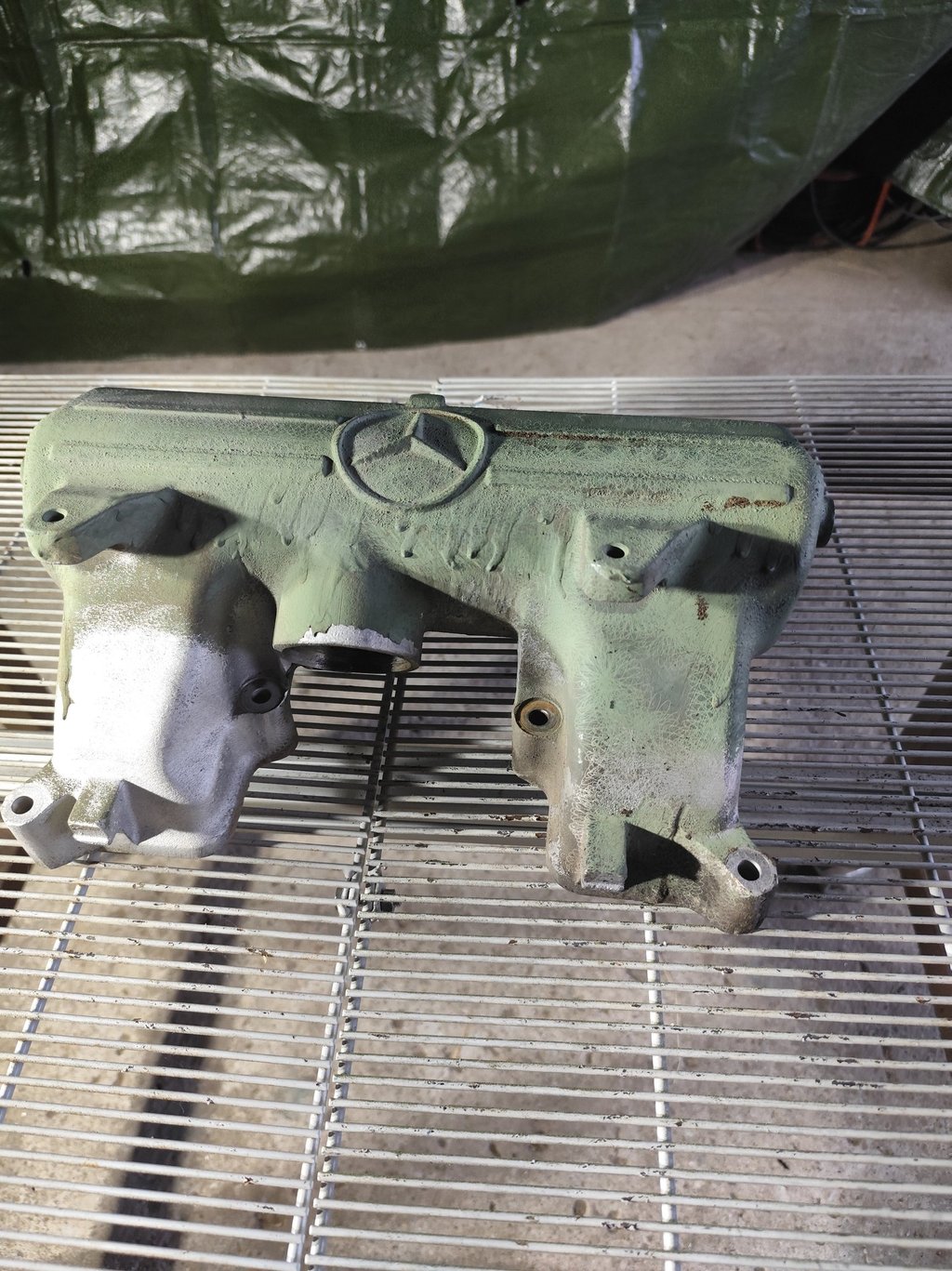 MB Trac Motor Lack entfernen