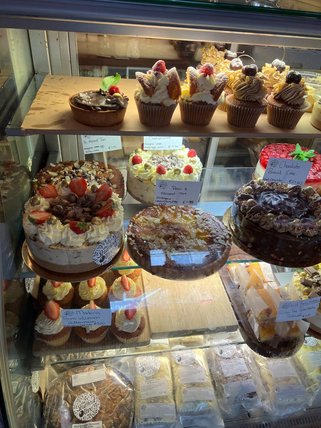 Not my baked goods, but a photo I took at a bakery in Ireland