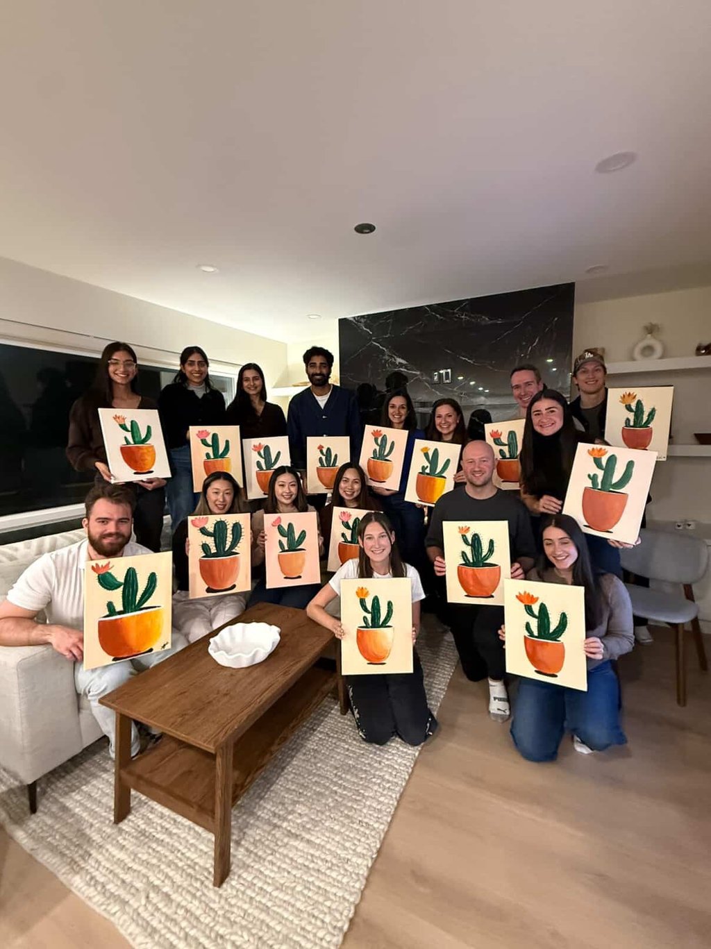 fun team event paint party in vancouver, Richmond, surrey, burnaby