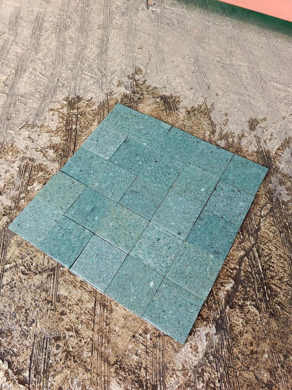 Bali green stone tiles