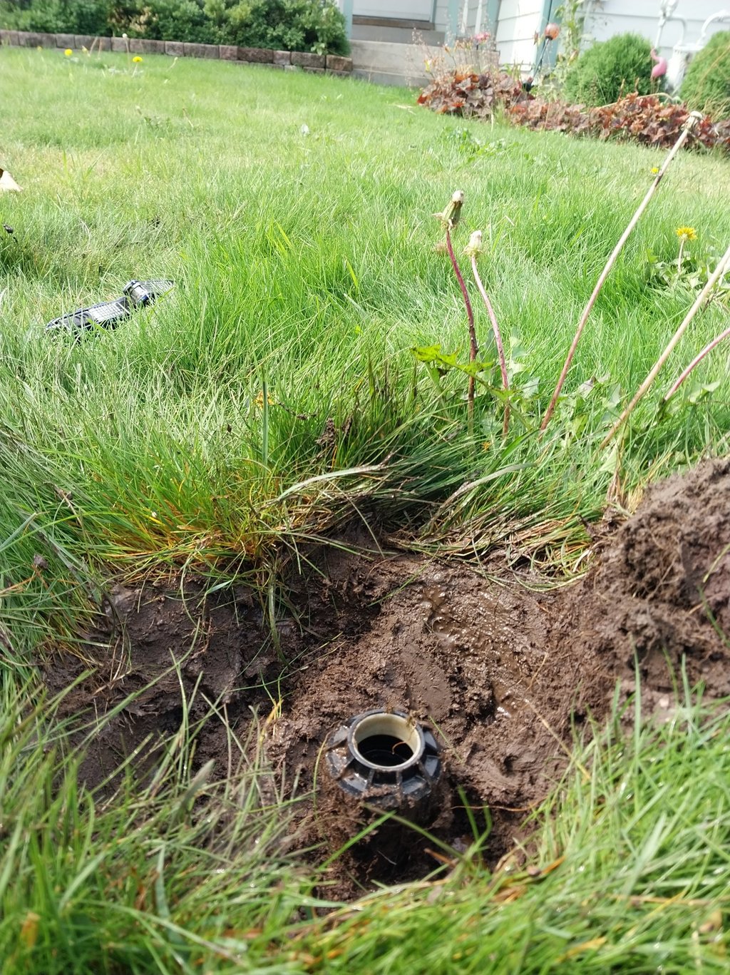 Repairing irrigation sprinkler head