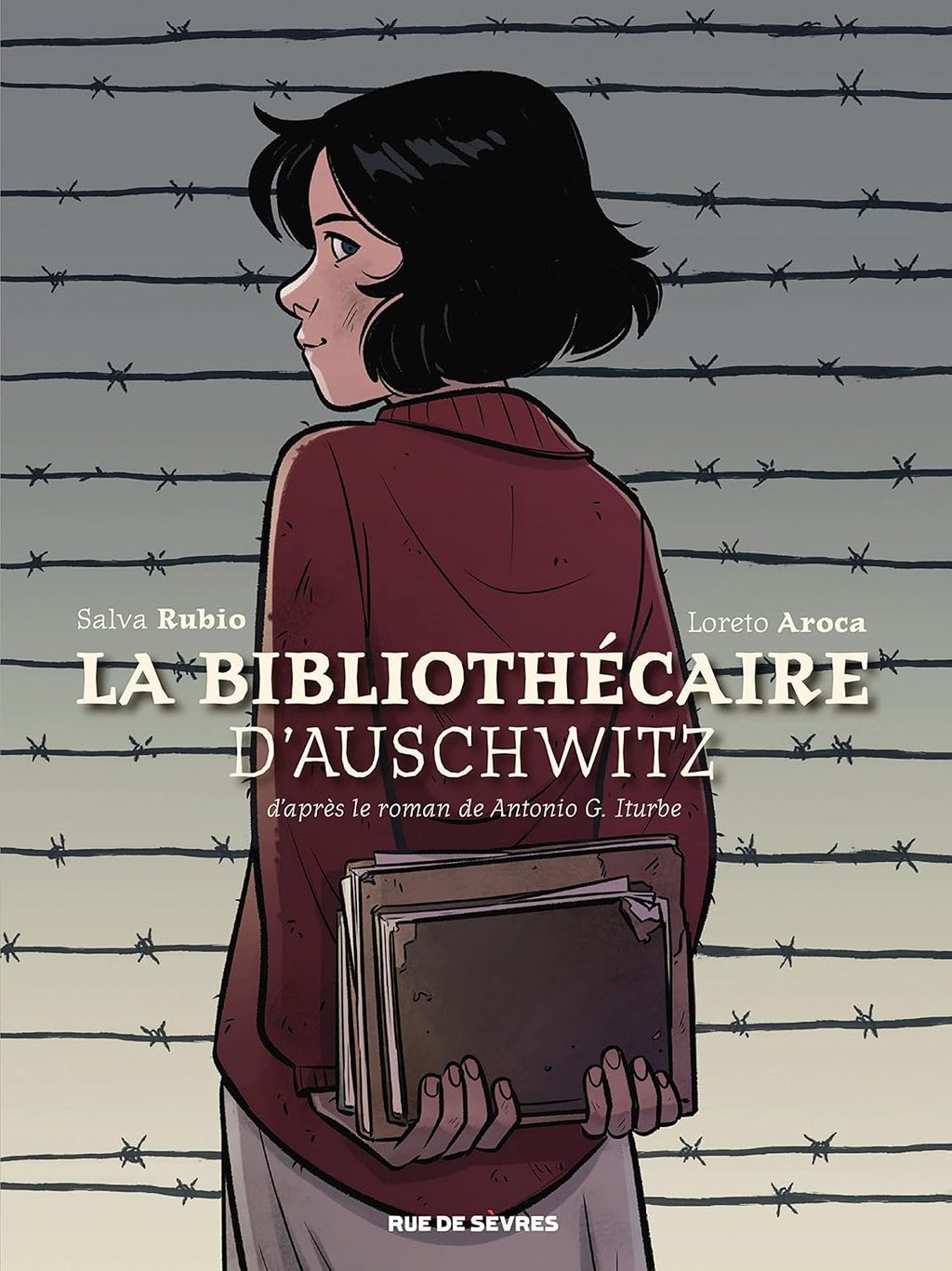 Première de couverture de la BD La bibliothécaire d'Auschwitz