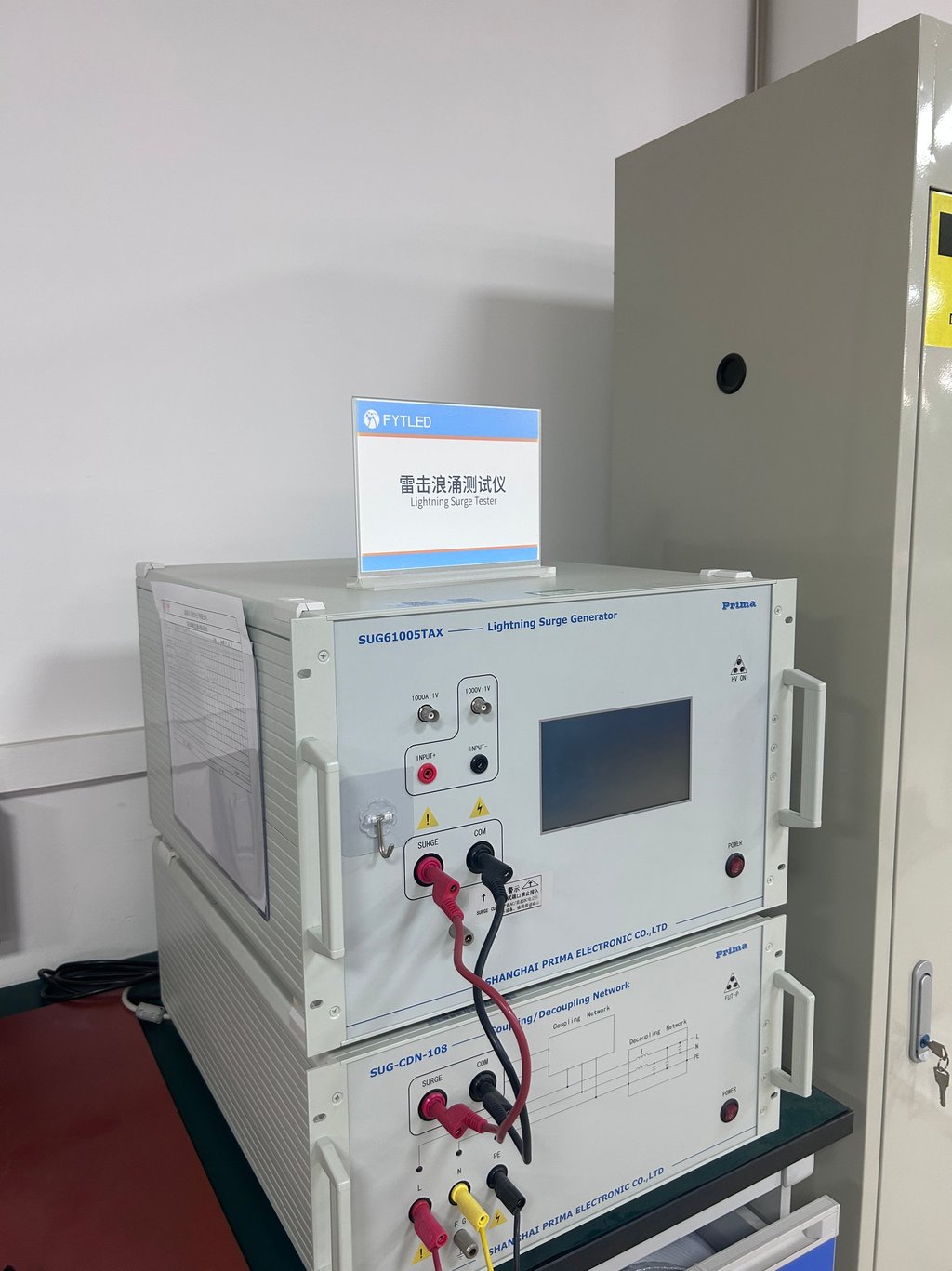 LED Lightning surge testing