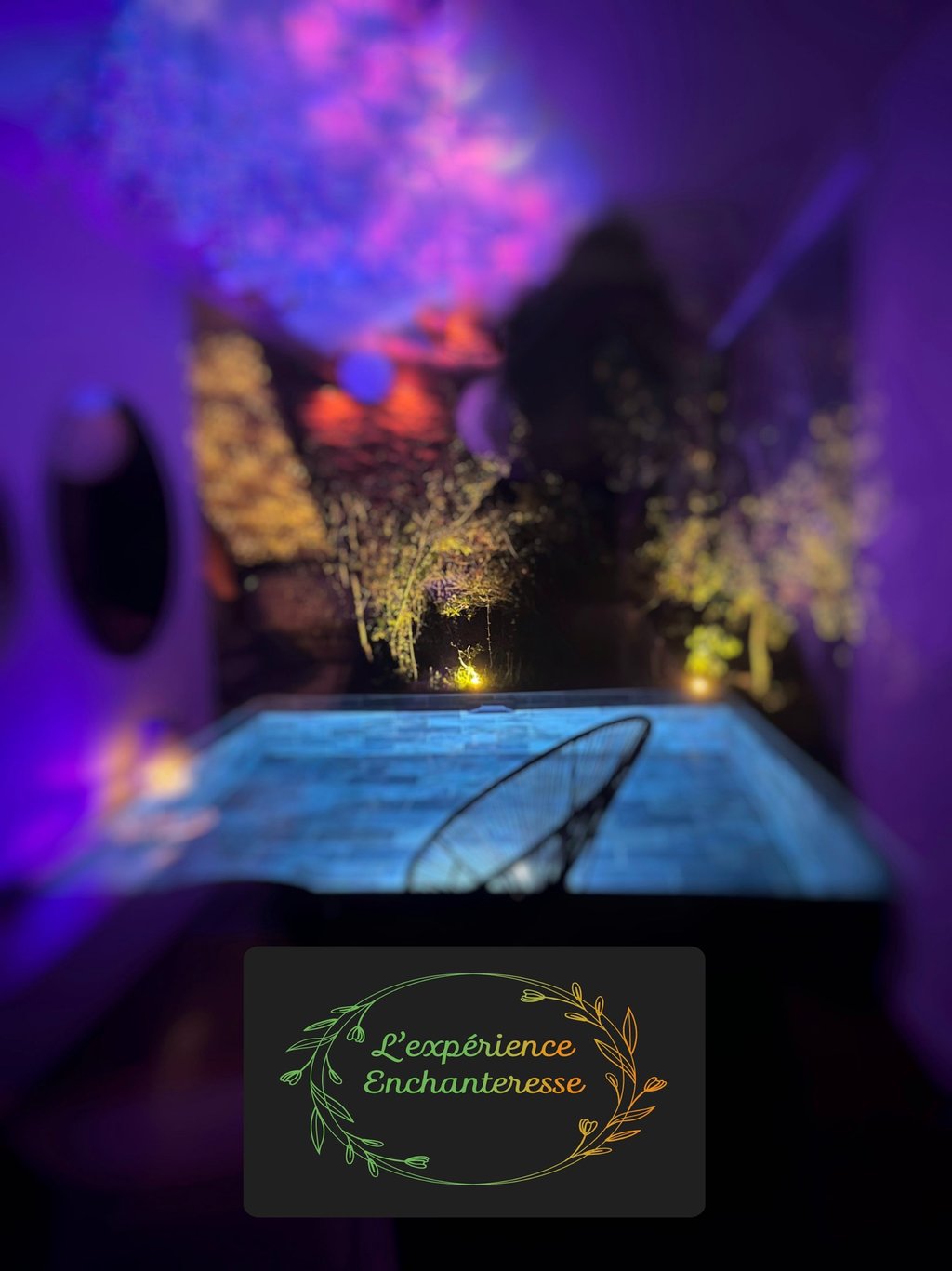 la love room avec ses jeux de lumières