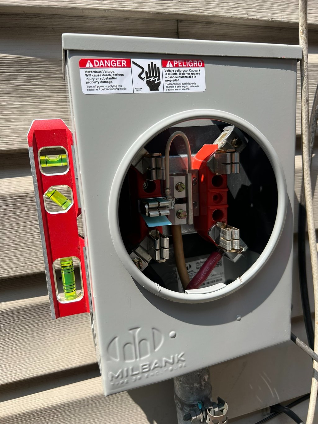 Electrical meter socket installation and wiring in Reading PA by brito electrical