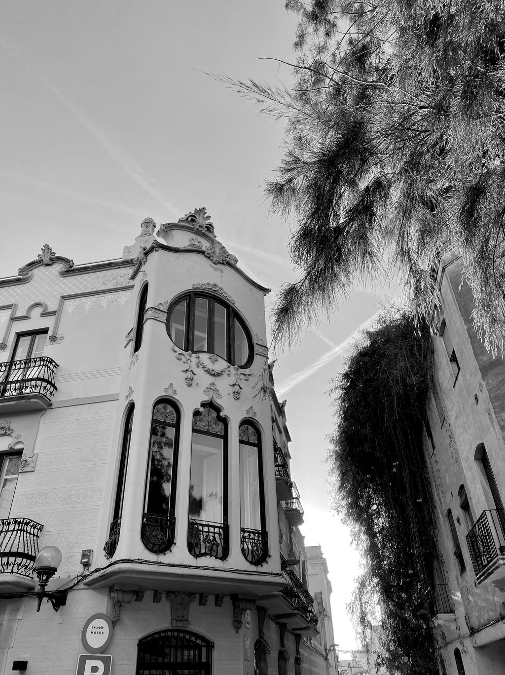 a building with a balcony in Sitges