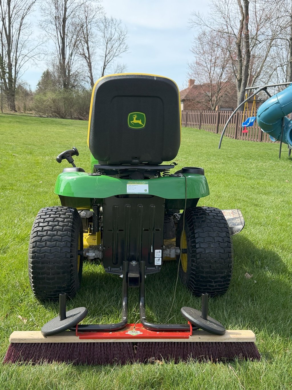 universal broom striping attachment 