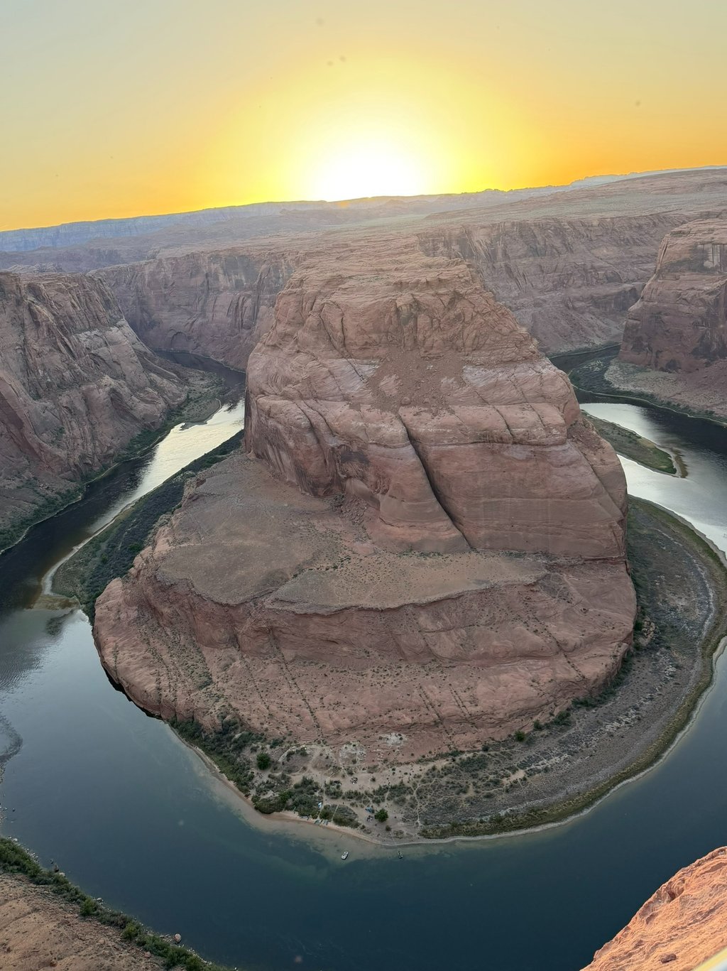 Horseshoe Bend in AZ at sunset
