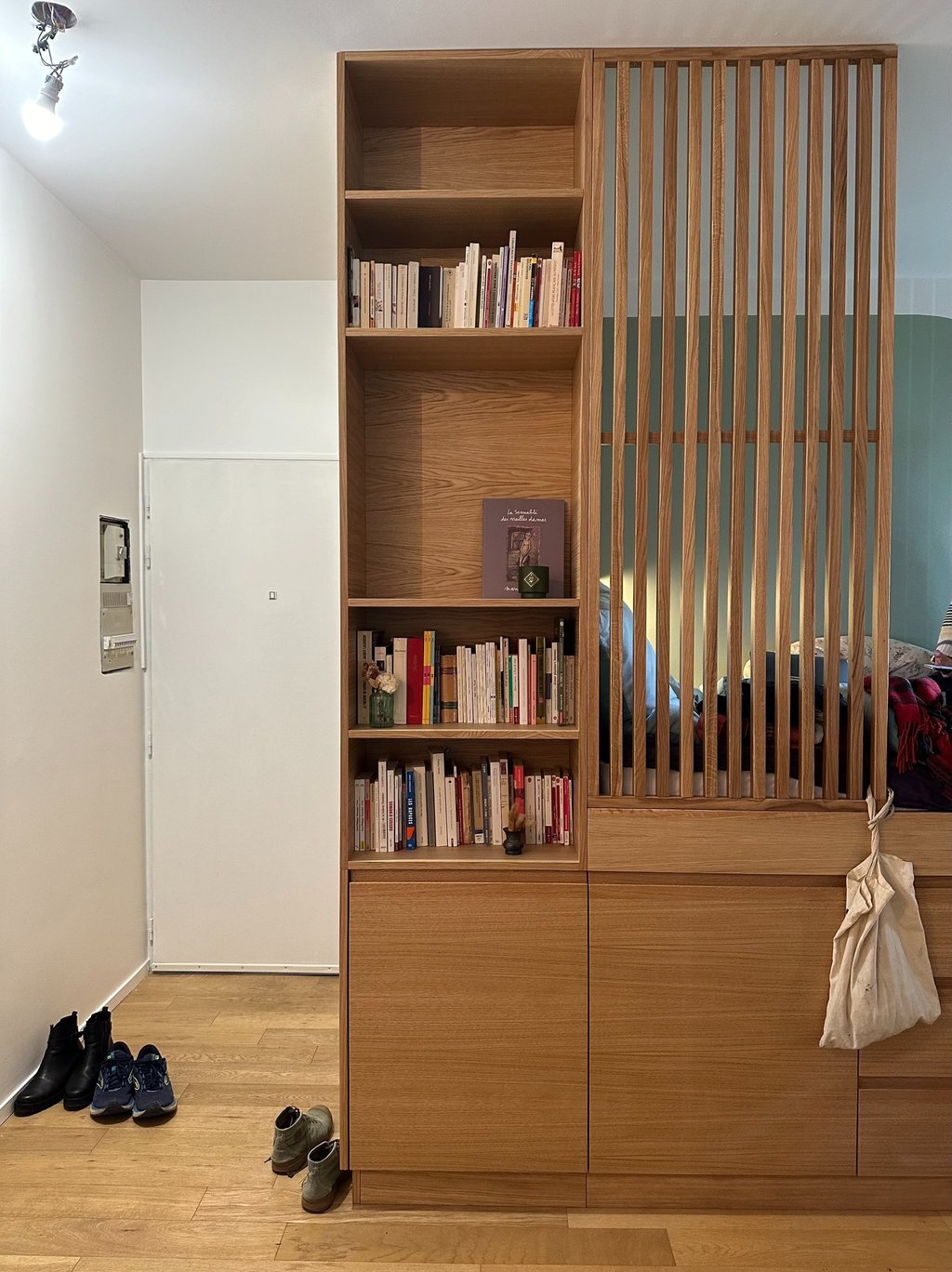 projet pasteur de carmela iannibelli architecte, meuble lit