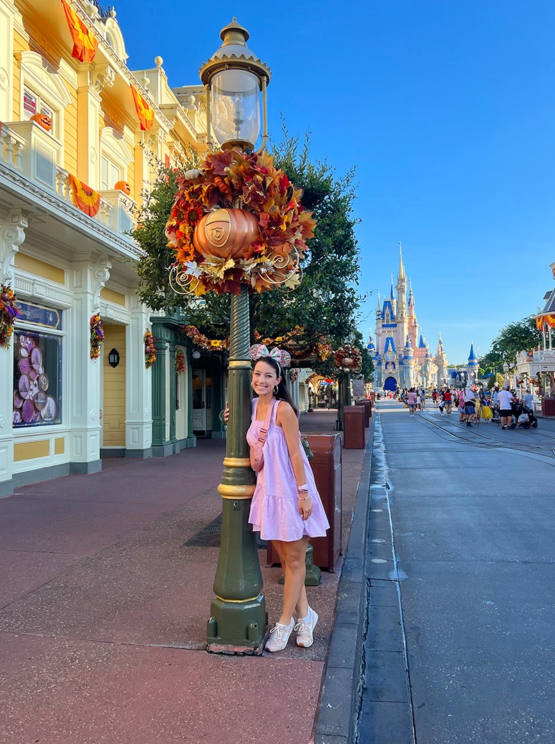 Jessica Henderson pictured on Main Street, U.S.A.® inside Disney's Magic Kingdom® Park.