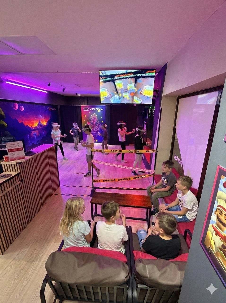 pantalla espectador en zona vr