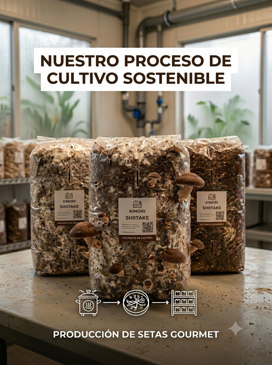 Setas, producción, sostenible, hongos, Shiitake, orellana, oyster,