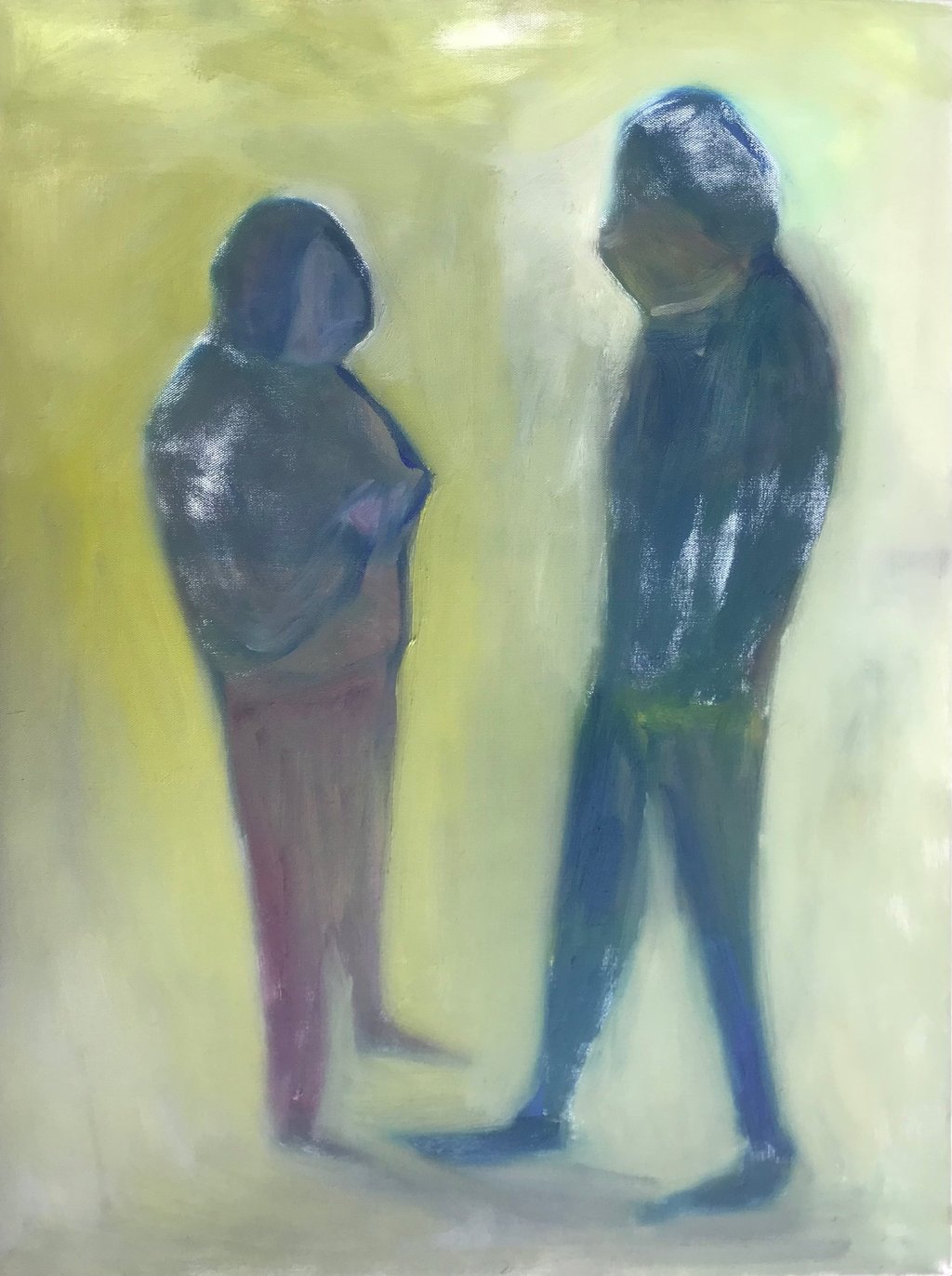 Pokalbis aliejinė tapyba Lina Mikužytė Lietuva