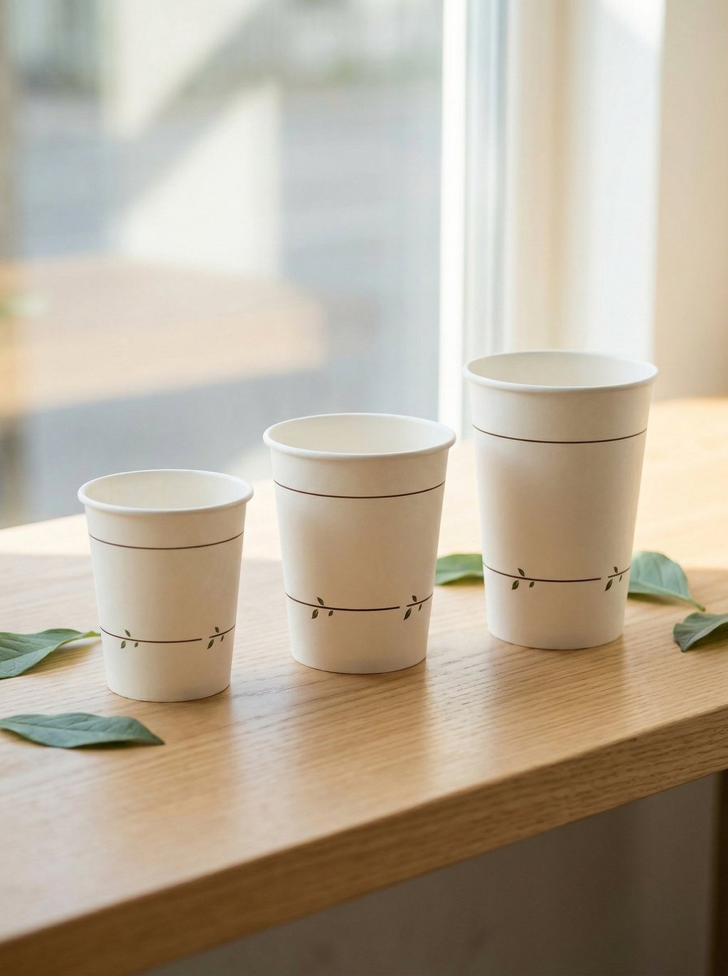 vasos de papel desechables