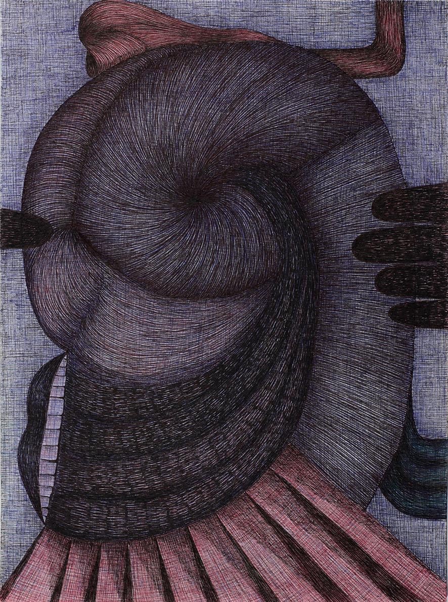 dessin abstrait bic 4 couleurs