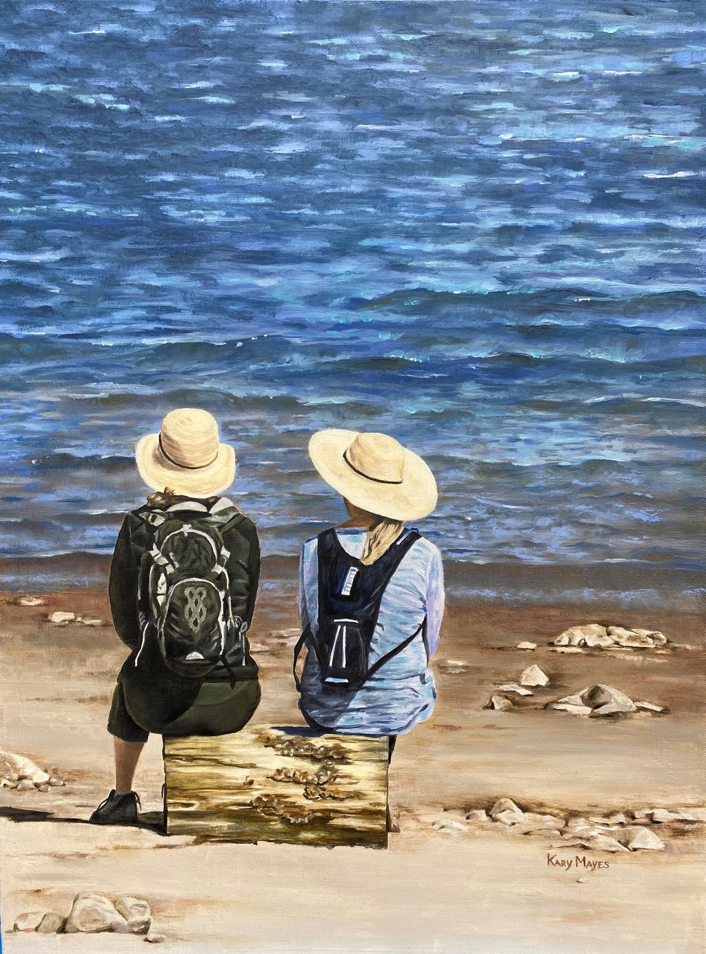 Sisterhood, Oil on Canvas Board