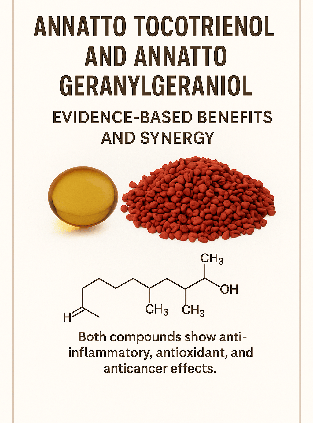 Tocotrienols and Geranylgeraniol - A Powerful Duo for Cellular Health and Longevity