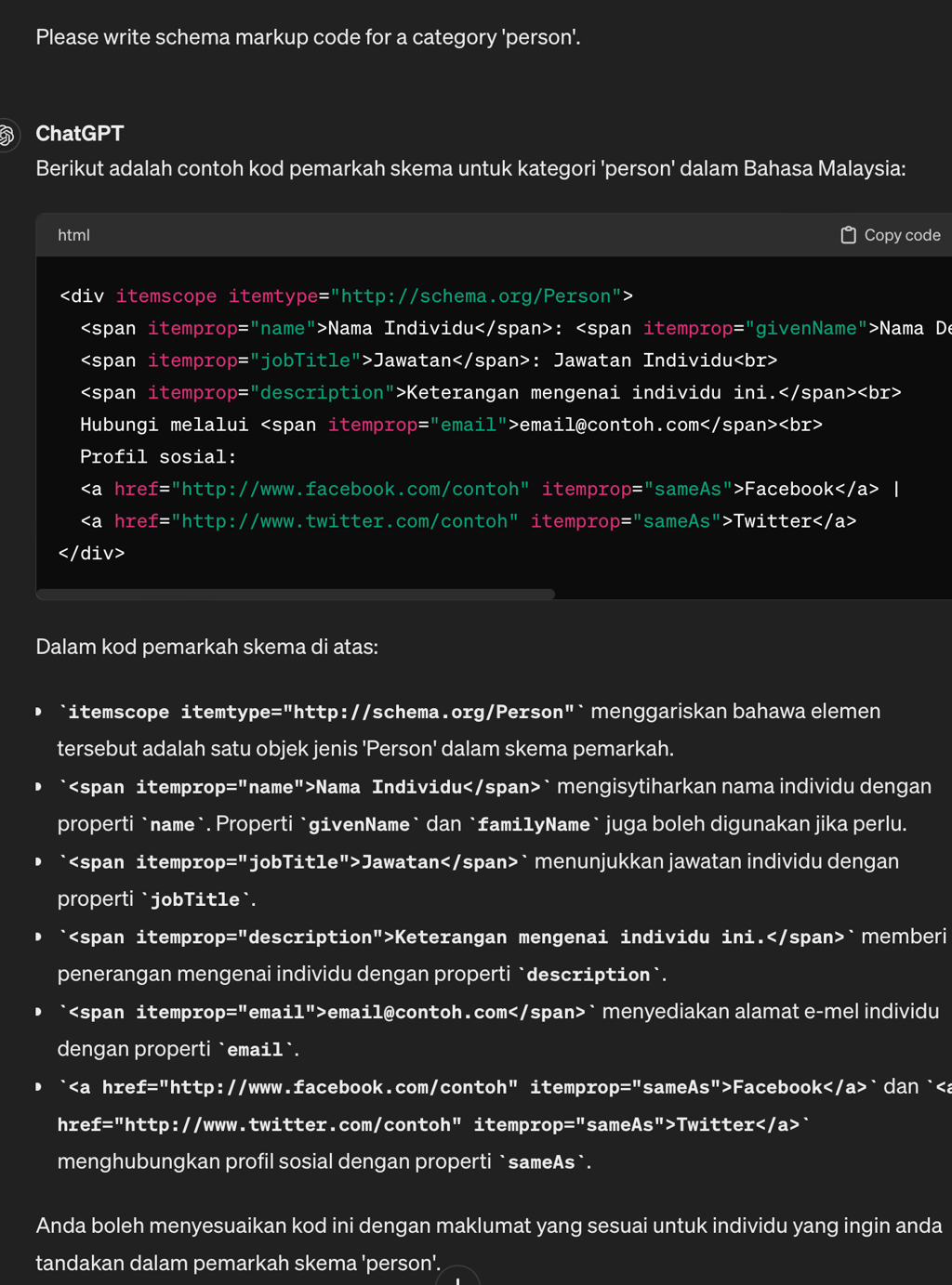 kepentingan schema markup di laman web