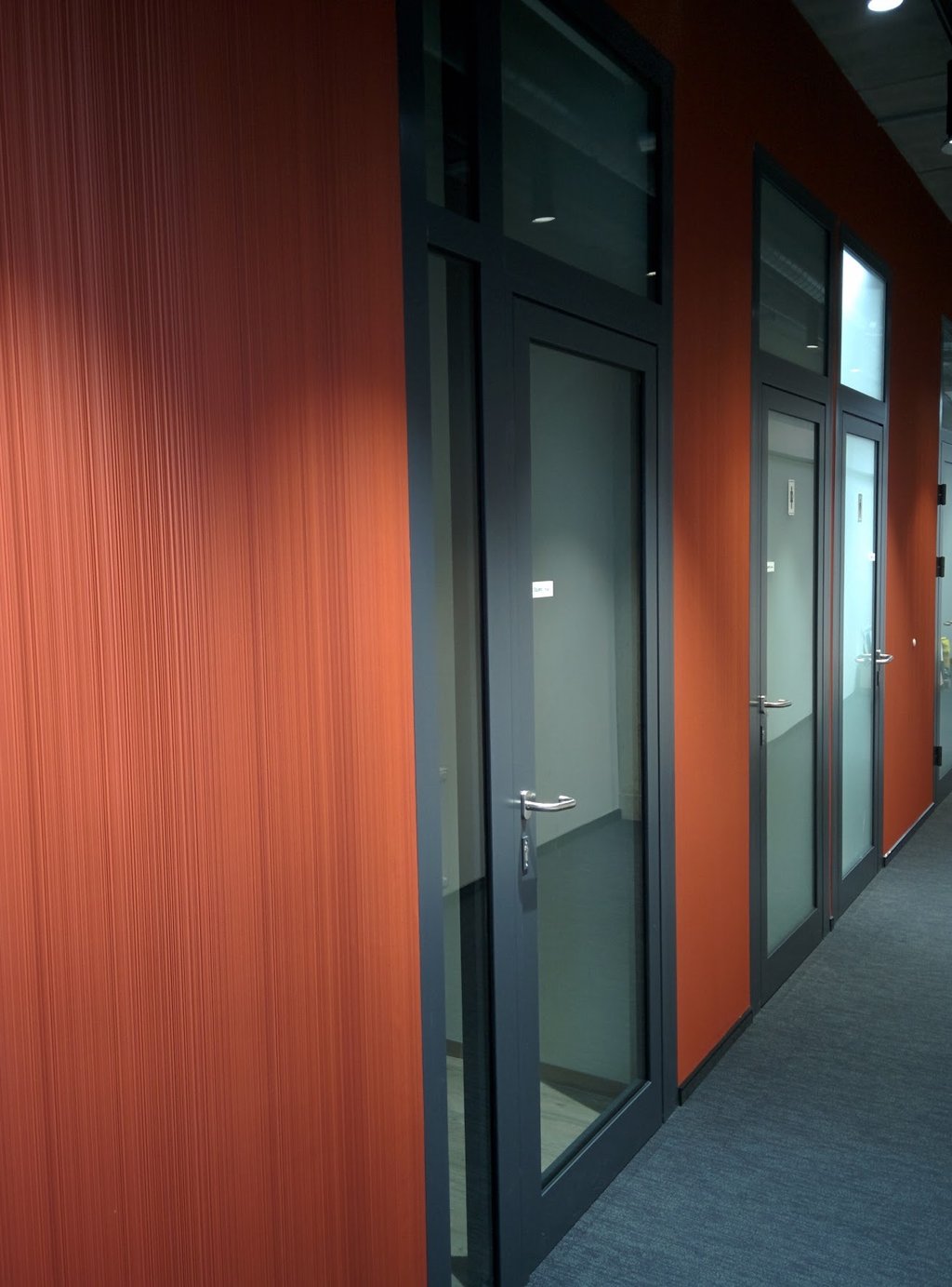 sienu apdaila biurui