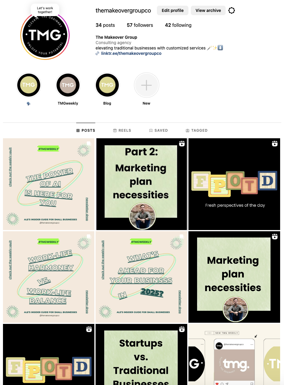 The Makeover Group social media strategy
