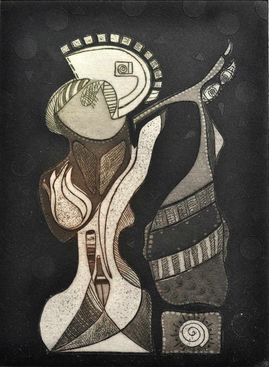 A Limited Edition "Replica" Hard Ground Etching by Kristina Lee, 2011
