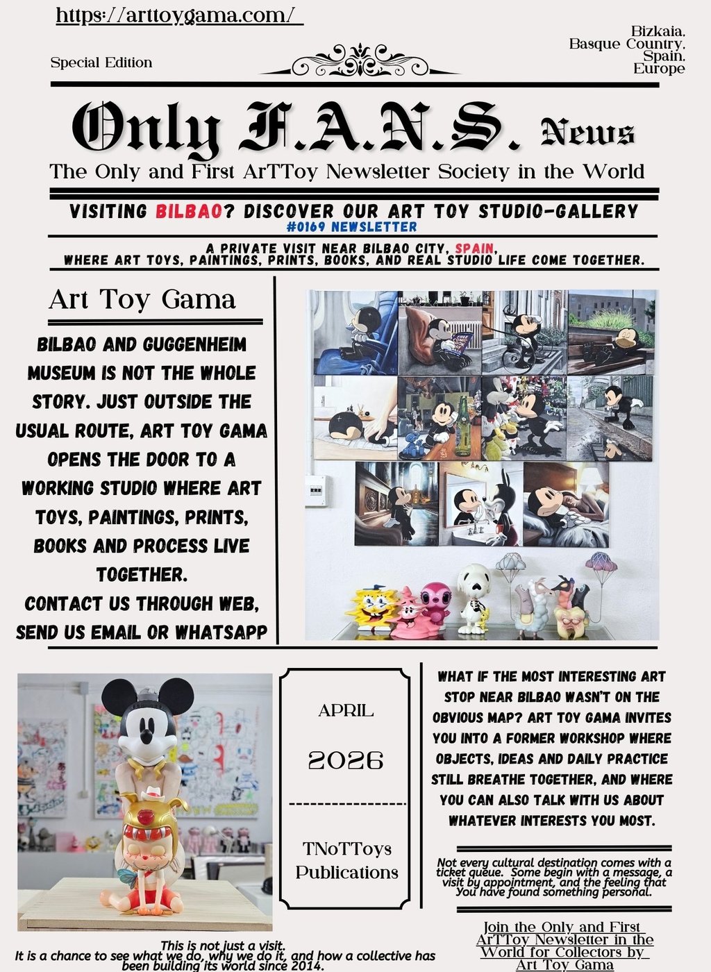 bilbao STUDIO GALLERY ART TOY GAMA Guggenheim Museum Bilbao