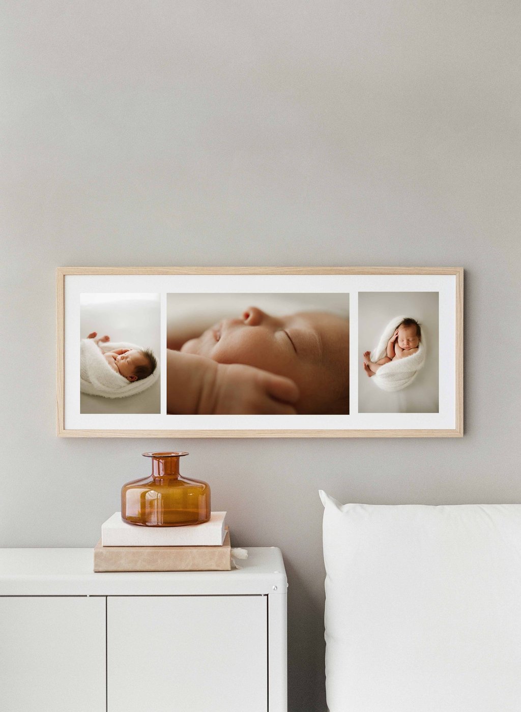 framed pictures of newborn photography session