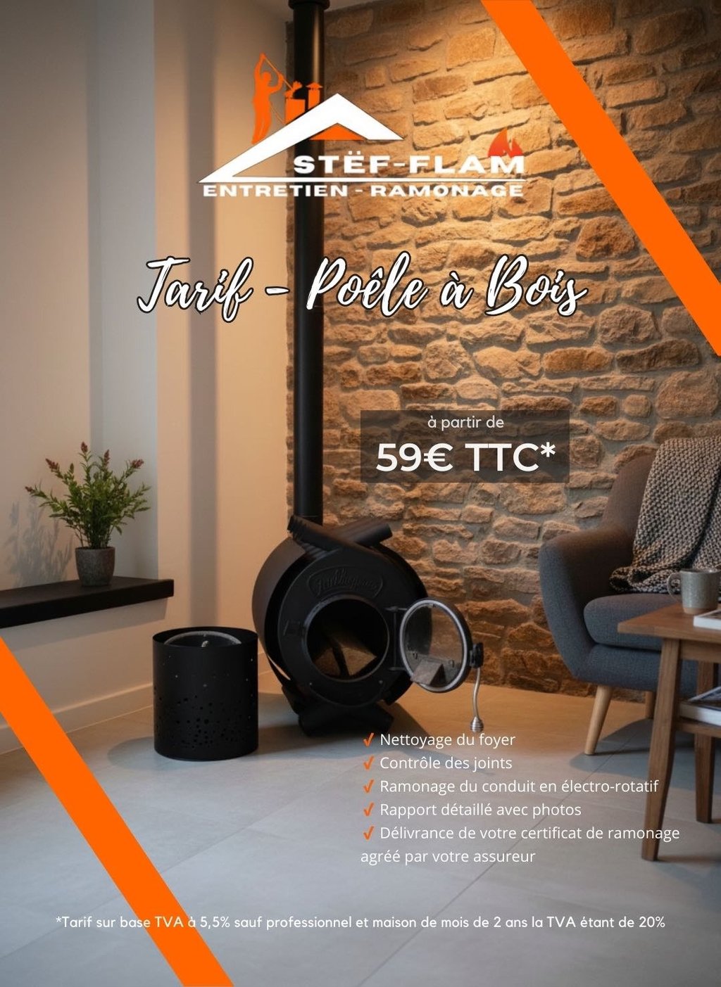 Tarifs poele à bois