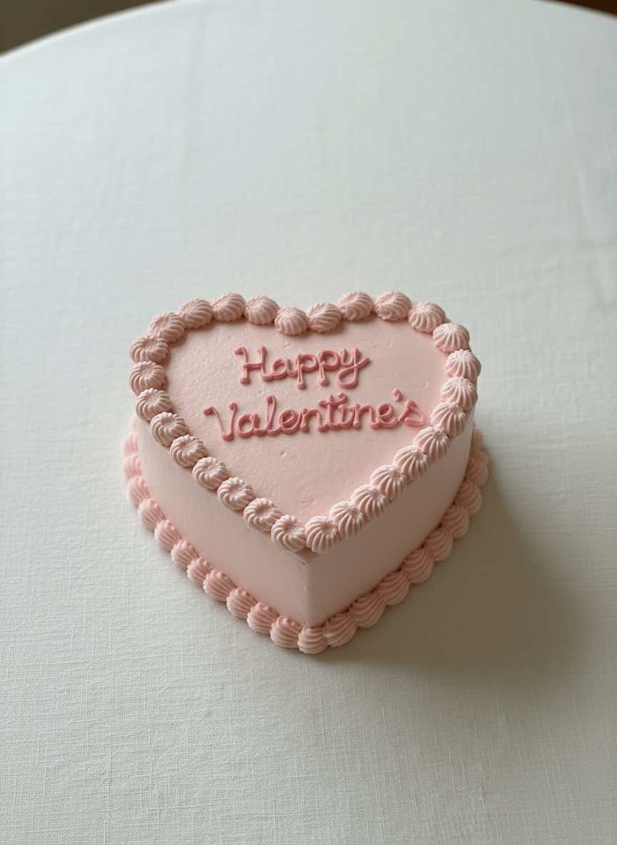 heart shape bento cake