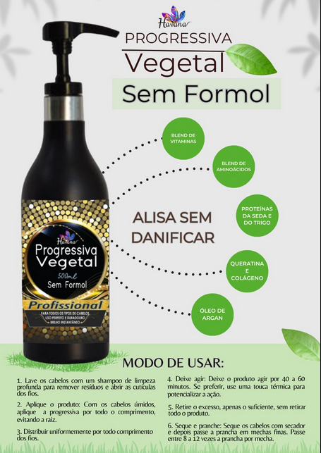 Ilustração do Pote Progressiva Vegetal Creme 500ml