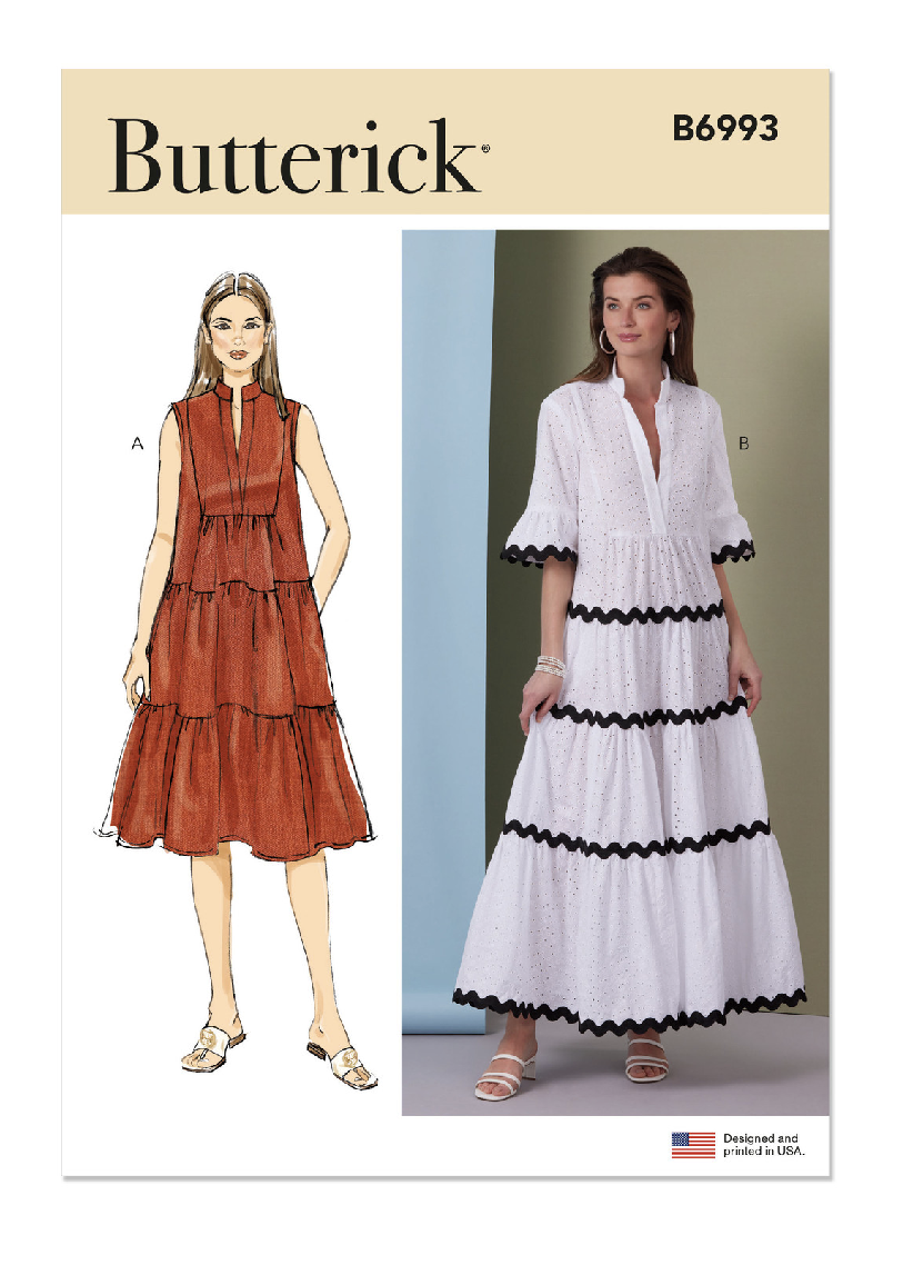 B6993 dress pattern tiracooks