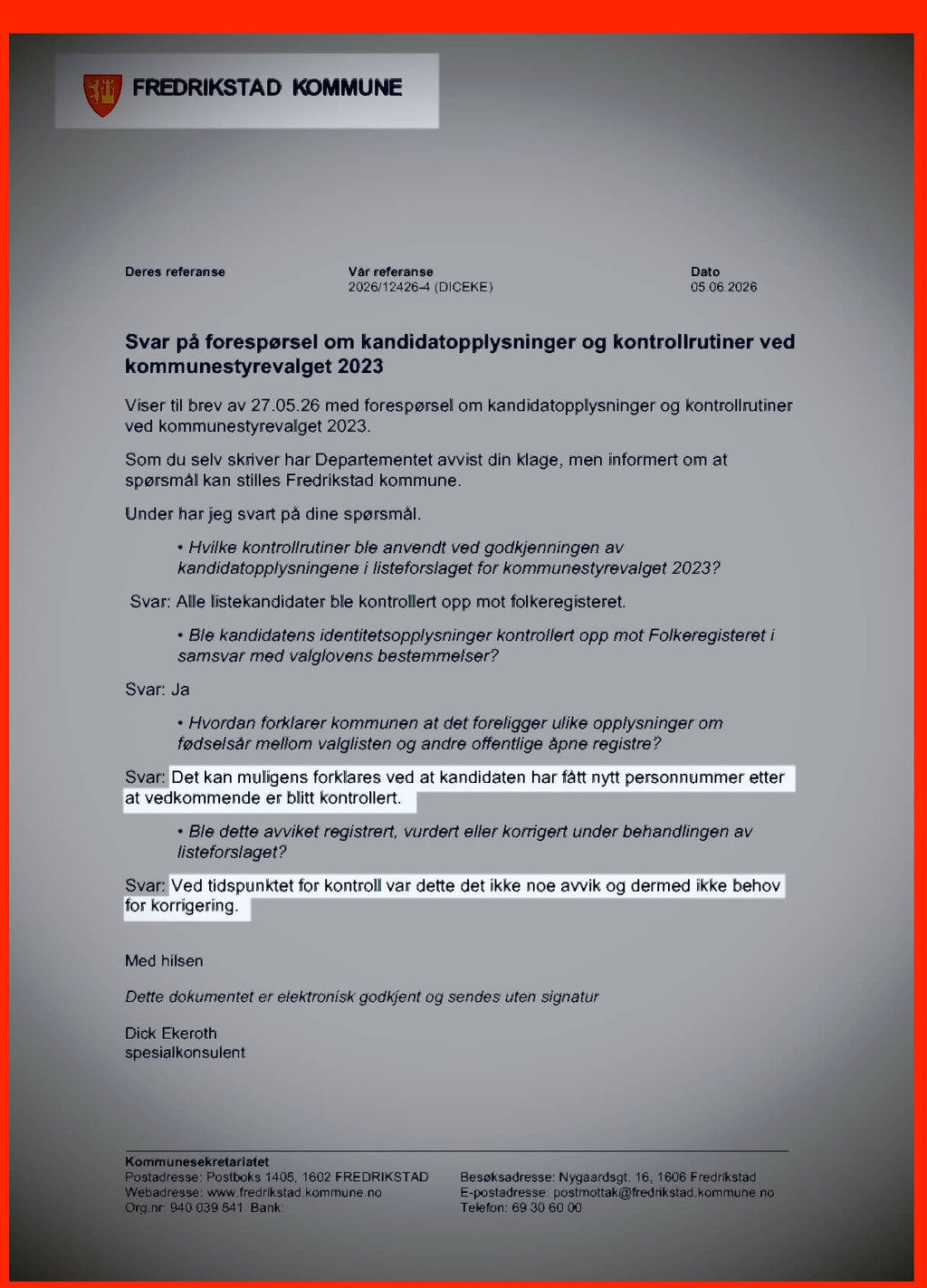 Fredrikstad Planutvalget, kommunestyrevalget ,Fredrikstad Kommune Bystyret, Salah Al Saadi