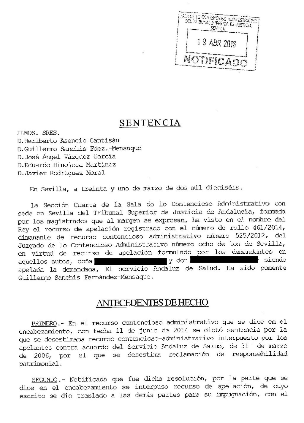 Negligencia médica al confundir una hemorragia cerebral 