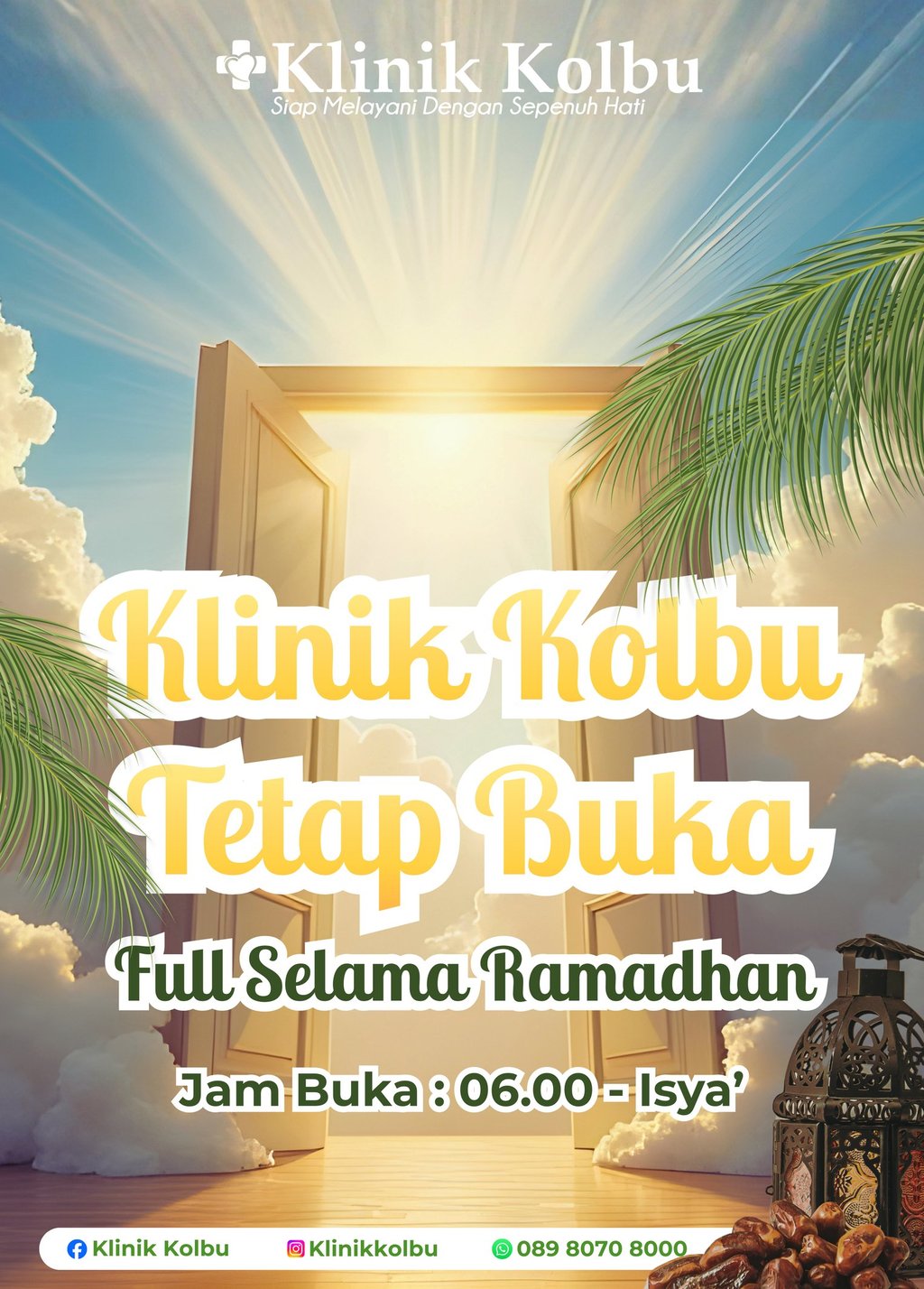 klinik tetap buka selama ramadan jam 6 sampai isya