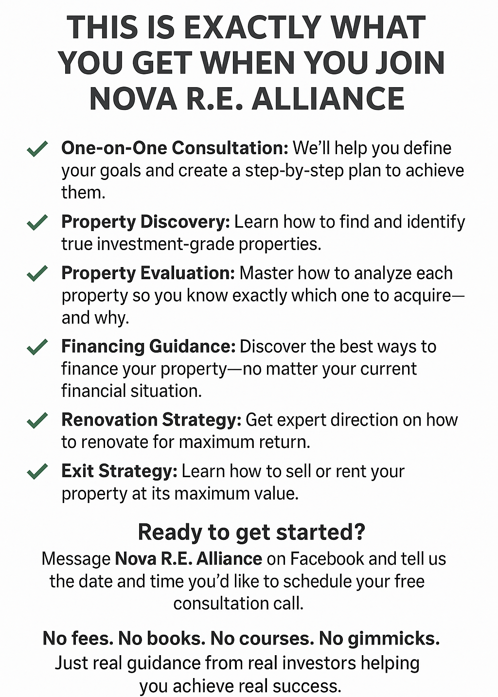 a flyer for a new business