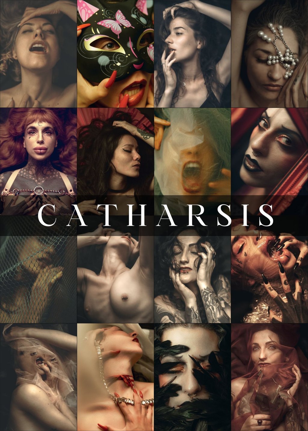 a collage of women for catharsis