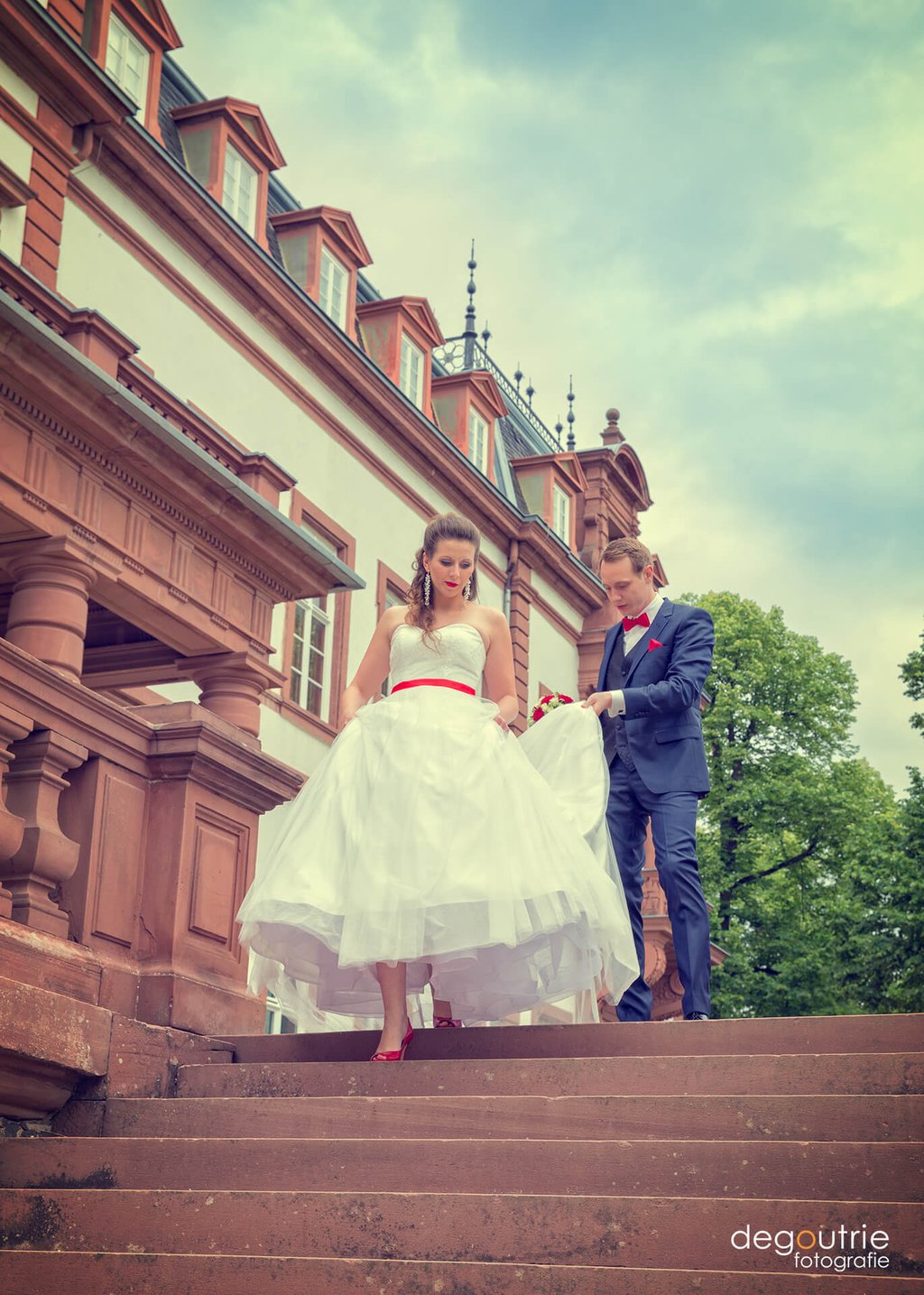 Brautpaarportraits im Schlosspark Philippsruhe