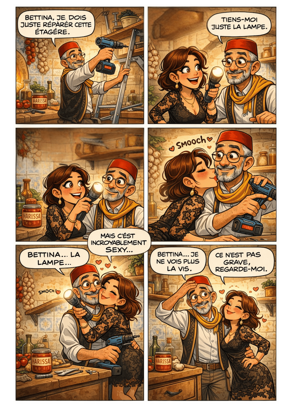 Vie de couple mixte - bricolage à 2 - kasbah de ridha