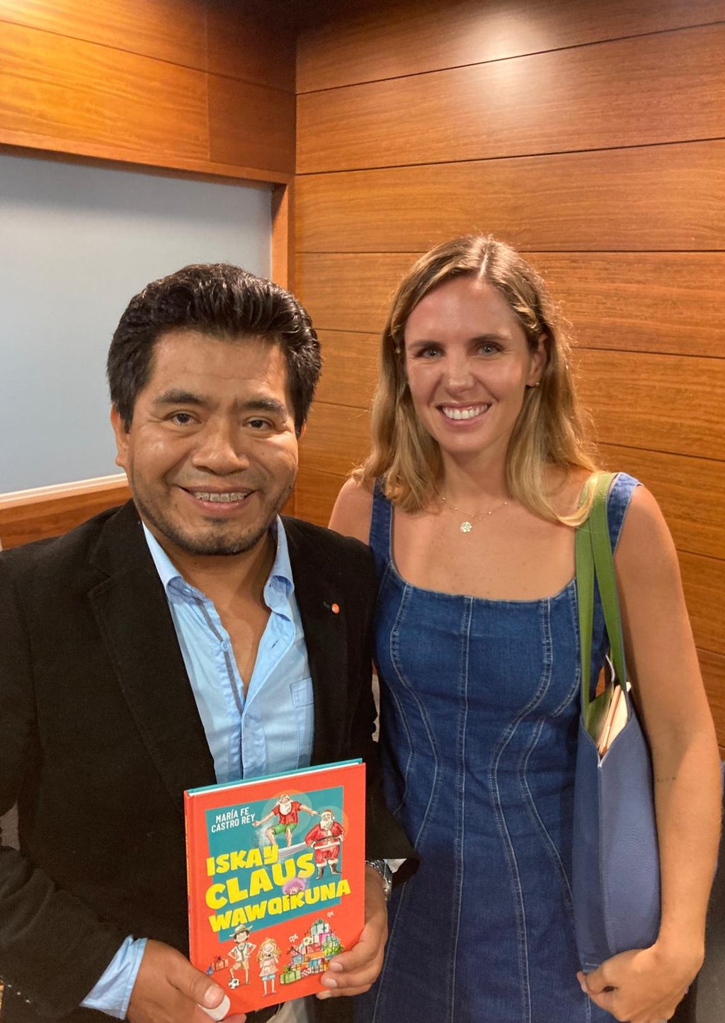 Con María Fe Castro Rey. Créditos: Jorge García.