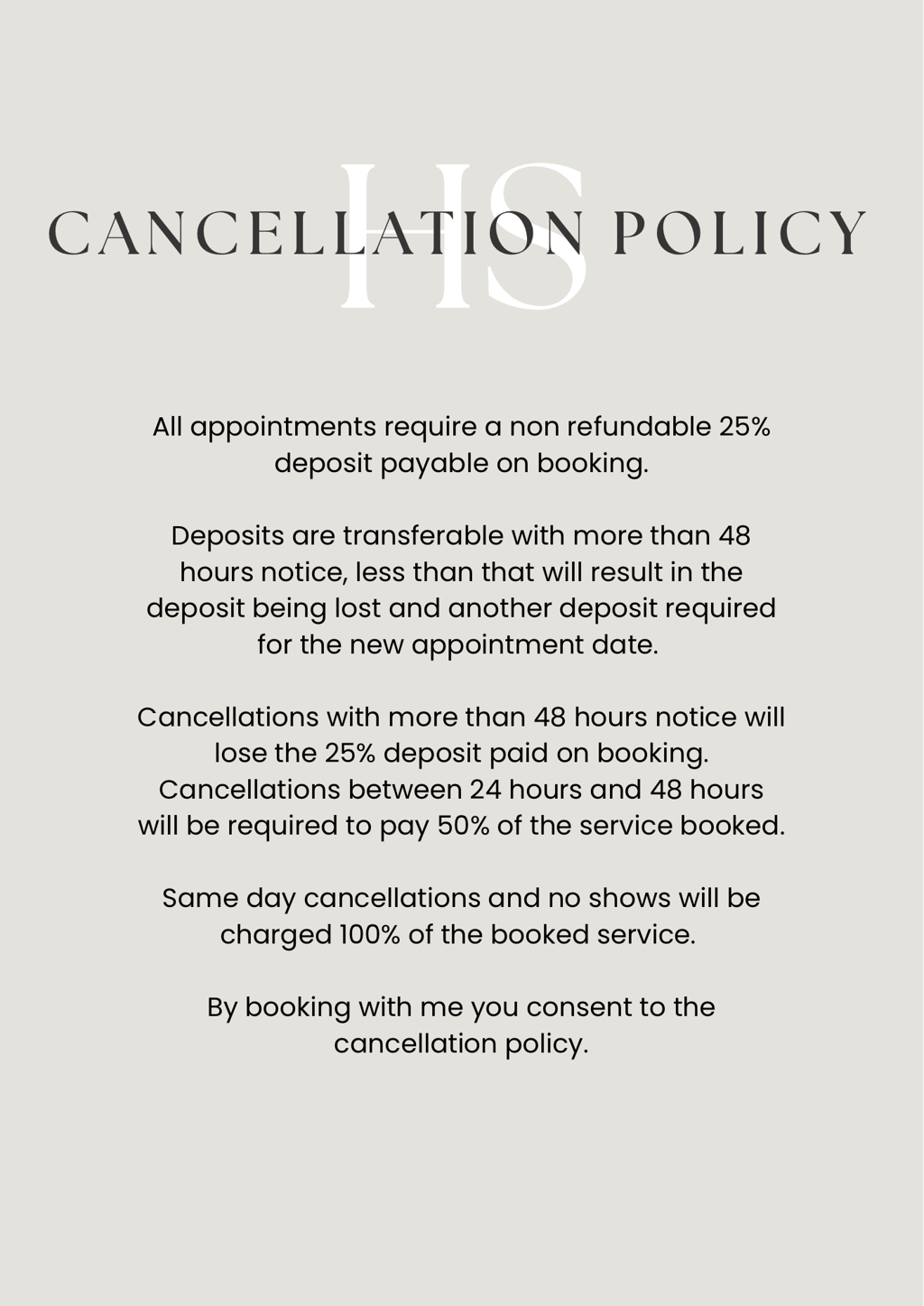 Cancellation Policy
