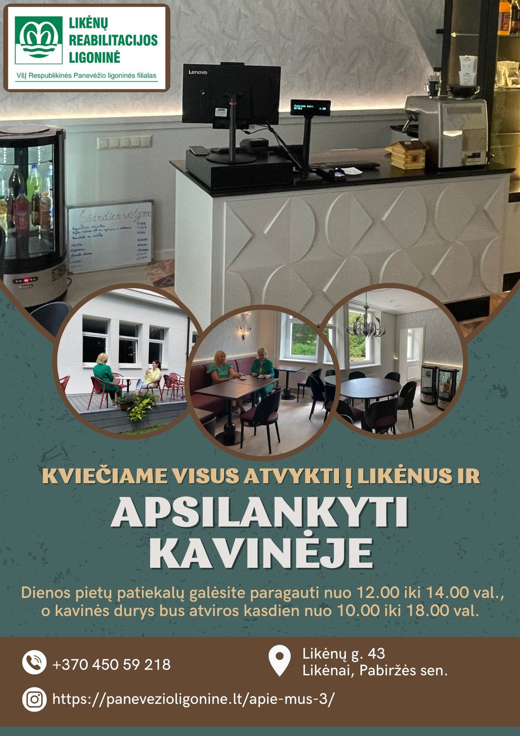 Likėnai, kavinė, maitinimas Biržuose