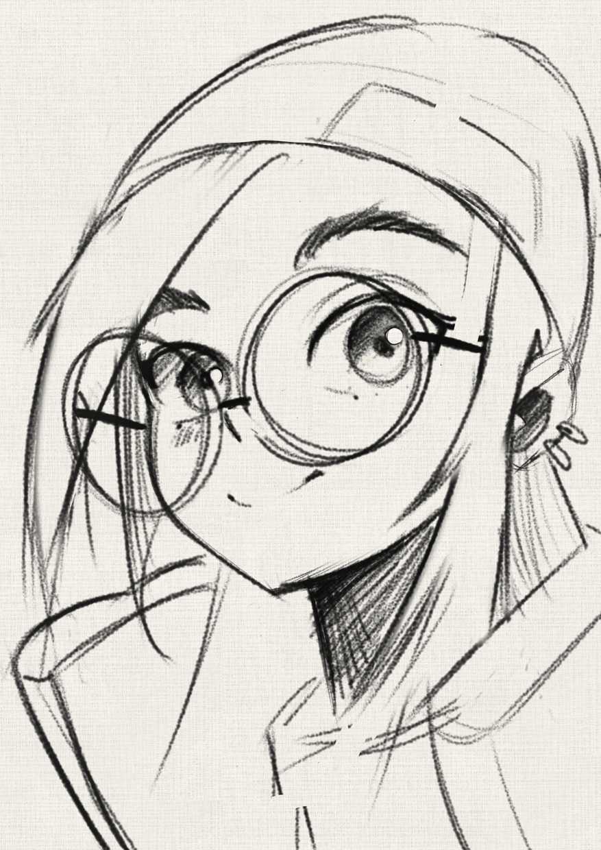 Sketch da Killjoy feito com o Pencil-2B