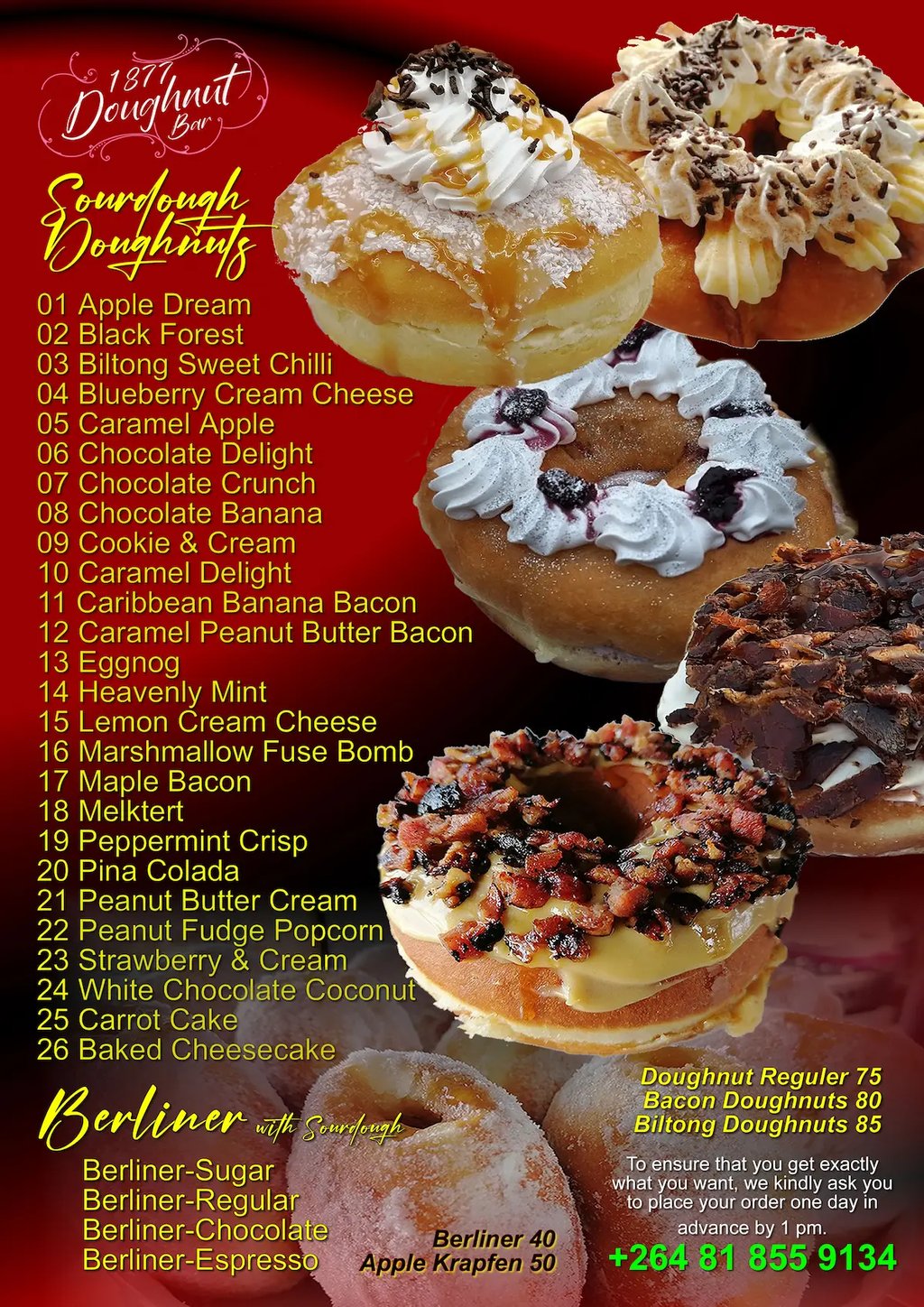 Donuts Doughnuts Swakopmund on the Jetty 1877 Doughnut Bar