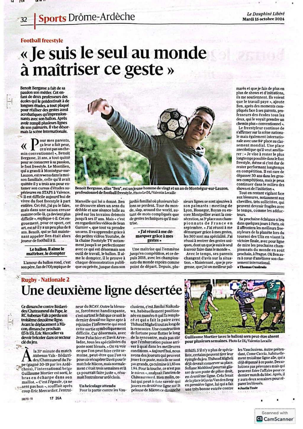 apparition en presse dauphiné drome ardeche