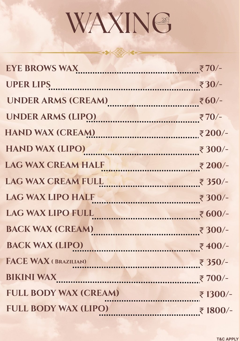 r and d bridal makeup salon skin care treatment price list gotri vadodara